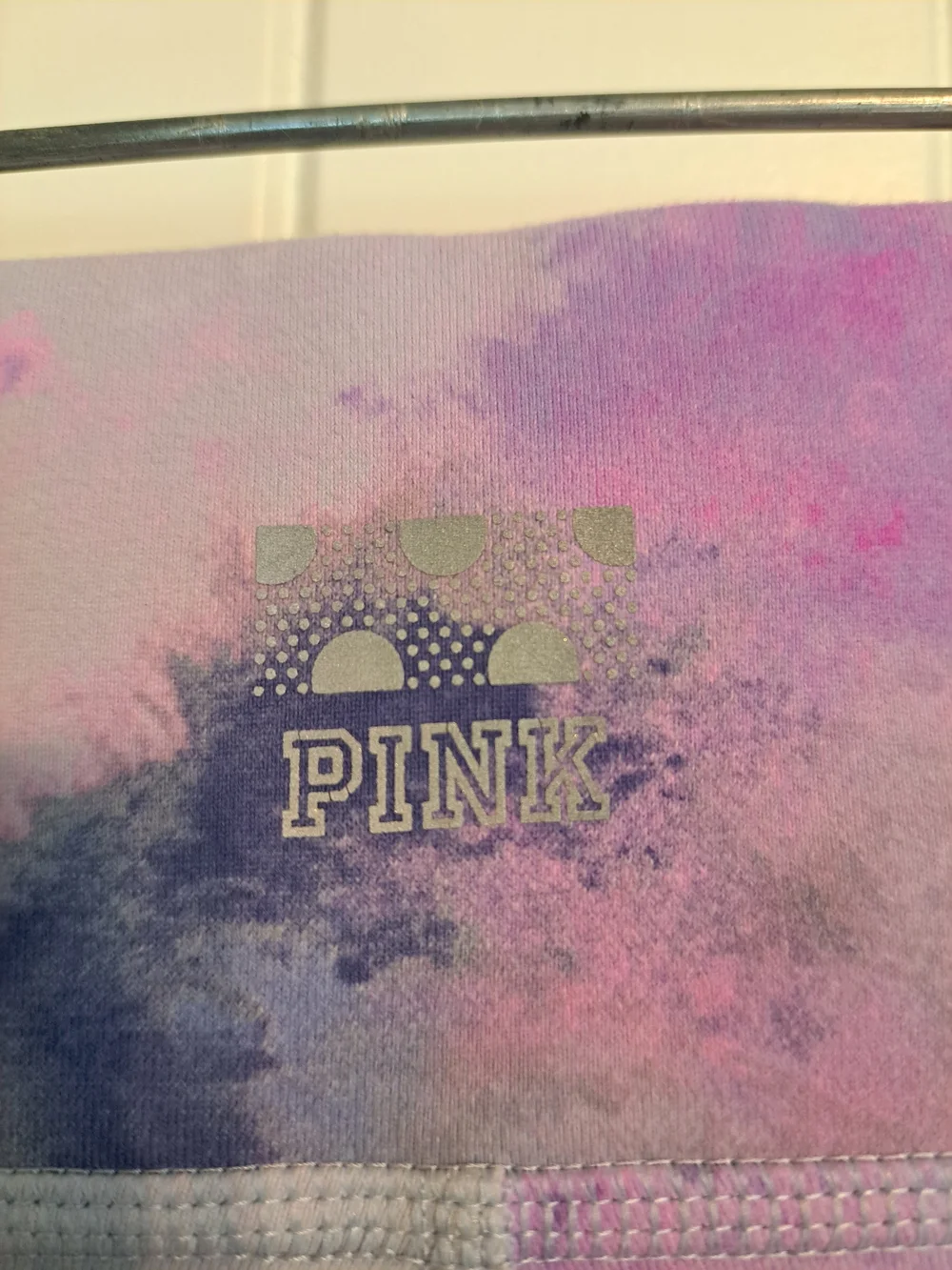 RARE VS PINK Ultimate Watercolor Pastel Leggings Medium HTF